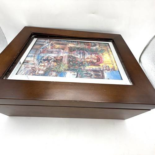 Vtg jewelry box solid - jewelry, wood