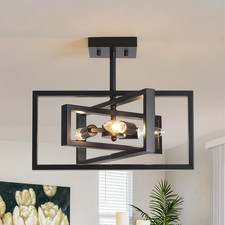 Black Ceiling Light Living