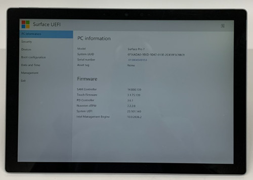 Microsoft surface pro i5 - 7, 12"