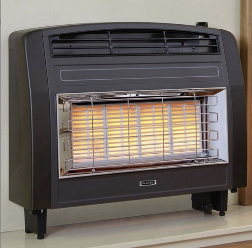 Flavel strata gas fire black - gas,