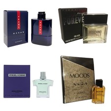 Mens Aftershave Miniature Mini Gift Travel x4 Prada Moschino Rykiel Krizia