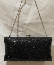 BAG -Leko London black evening bag with chain (26/06)