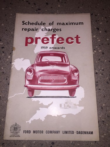 Ford prefect schedule - prefect, of