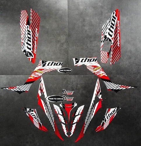 Yamaha 350r raptor - raptor, red/white