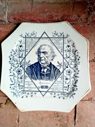 Gladstone commemorative plate - gladstone,