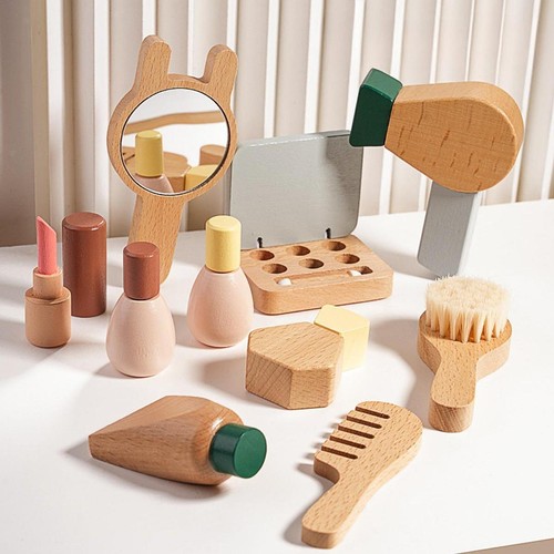 Wooden makeup toy set beauty - toy, set,beauty