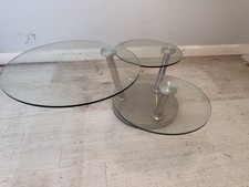 Glass & chrome rotating /