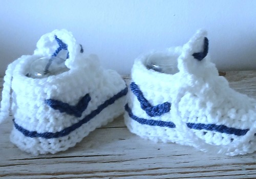 Baby crochet shoes trainers - ,