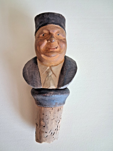 Vintage hand carved painted - hand,