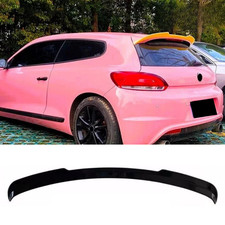 VW Scirocco TSI TDI R Rear Roof Spoiler Boot Lip Wing Kit Gloss Black 2008-2014