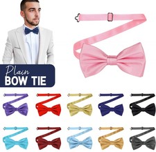 Mens Bow Tie Pre Tied Satin