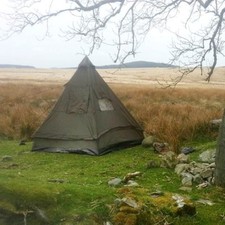 Four man tipi pyramid tent - man,