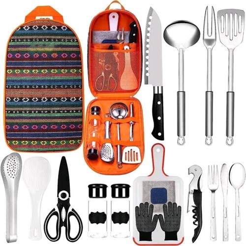 Camping cooking utensils - cooking, set