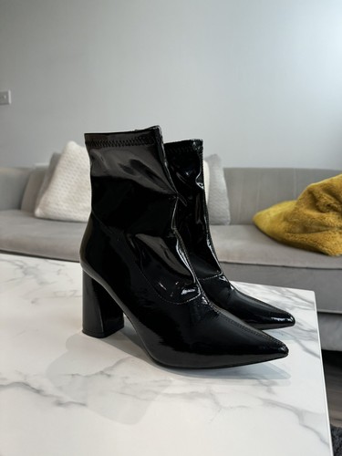 Boohoo pointed patent sock - pointed,