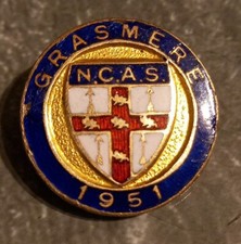 1951 Festival Of Britain Northern Counties Archery Society Enamel Pin Badge 