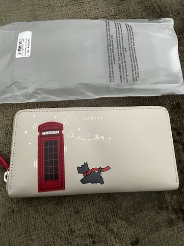 Radley stone leather christmas - stone,