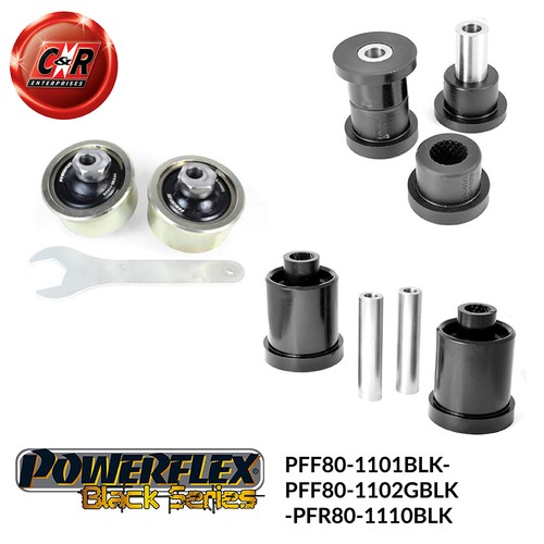 Powerflex black arm - black,