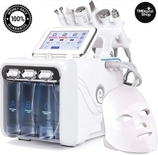 6-in-1 Hydro Dermabrasion Facial Machine | Water Oxygen Peel RF Firming Spa