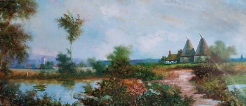 Wadhurst sussex original oil - sussex,