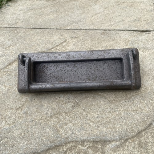 Vintage cast iron letter - cast,