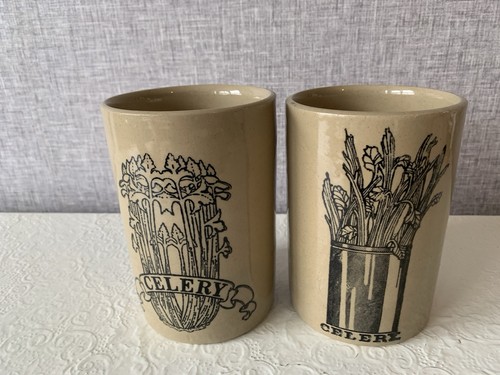 Two vintage celery jars - celery,