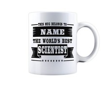Scientist Teacher Personalised Mug Name Coffee Tea Cup Science Lab Job Gift Idea