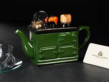 Carters of Suffolk Novelty Teapot Green Bake Day Aga Full size