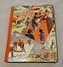 For Every Boy Vintage Book Children's Hardback Annual by Blackie