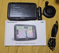 TomTom Via 52 5" SAT NAV UK Roi Lifetime Traffic Maps Voice Control Bluetooth