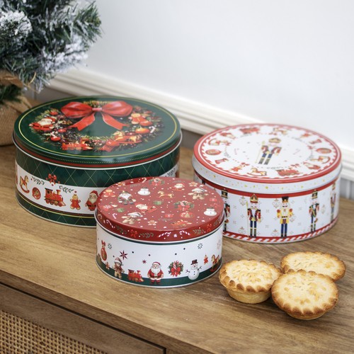 3pc festive christmas nesting - 3pc,