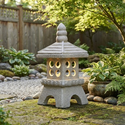 40cm solar pagoda garden - 40cm,