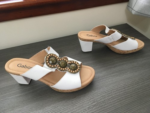 Gabor ladies leather sliders - gabor,