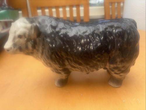Vintage ceramic bull 25cm - vintage,