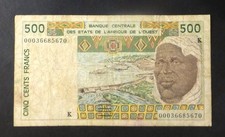 WEST AFRICA 500 FRANCS 2000 -