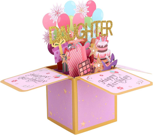 Happy birthday daughter pop - happy, up