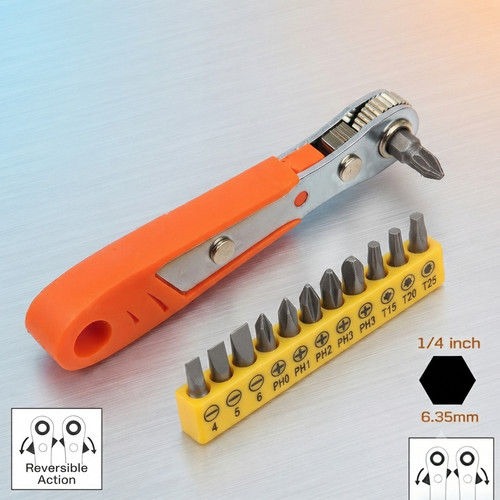 Ratcheting right angle - right,
