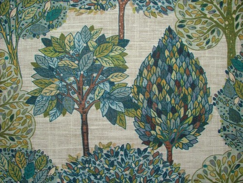Linen blend curtain fabric - linen,