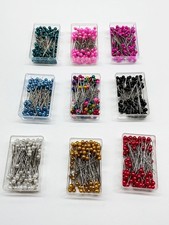 100 Sewing Pins Multicolor