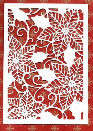 Gemini poinsettia card front - gemini,