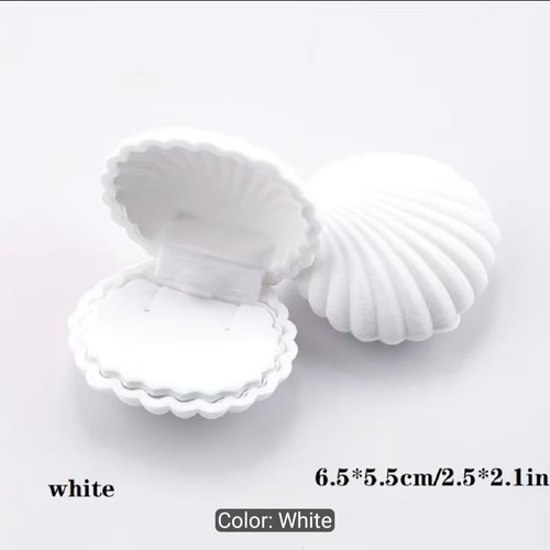 Seashell velvet jewellery gift - seashell,