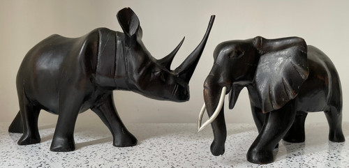 Vintage african hand carved - vintage,