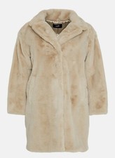 Wallis plush faux fur midi - faux,
