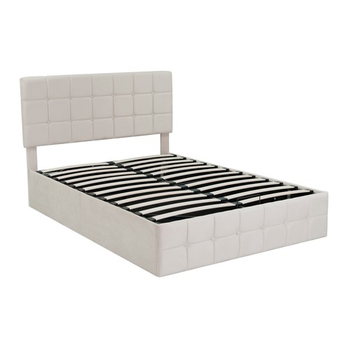 Upholstered ottoman bed 4ft6 - upholstered,