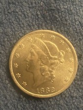 1882 $20 Double Eagle Gold Liberty Twenty Dollar