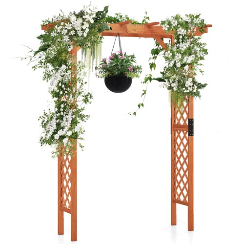 Wooden garden arch trellis - wooden,