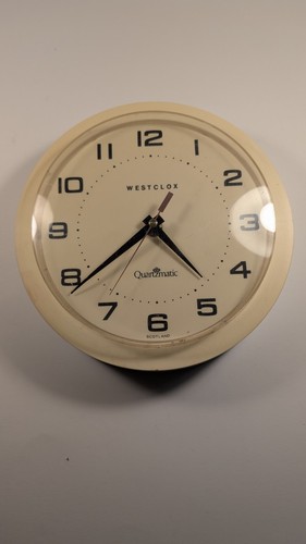Vintage westclox wall clock - vintage,