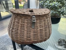 Vintage wicker fishing creel - fishing,