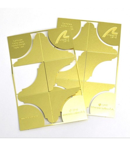 Artesania set brass corner - set, 4