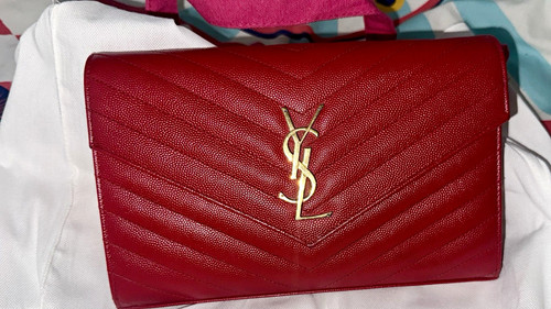 Saint laurent red leather - laurent,