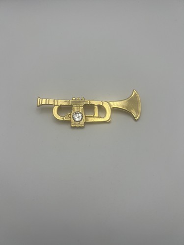 Vintage large trumpet brooch - vintage,
